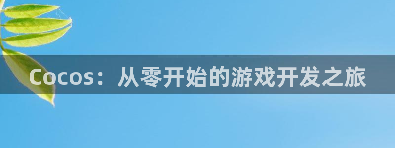 沐鸣2平台注册：Cocos：从零开始的游戏开发之旅